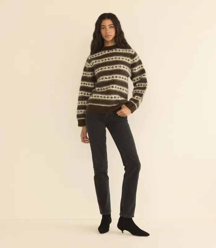 MYLES SWEATER -- SANDHAMM JACQUARD made by Doen