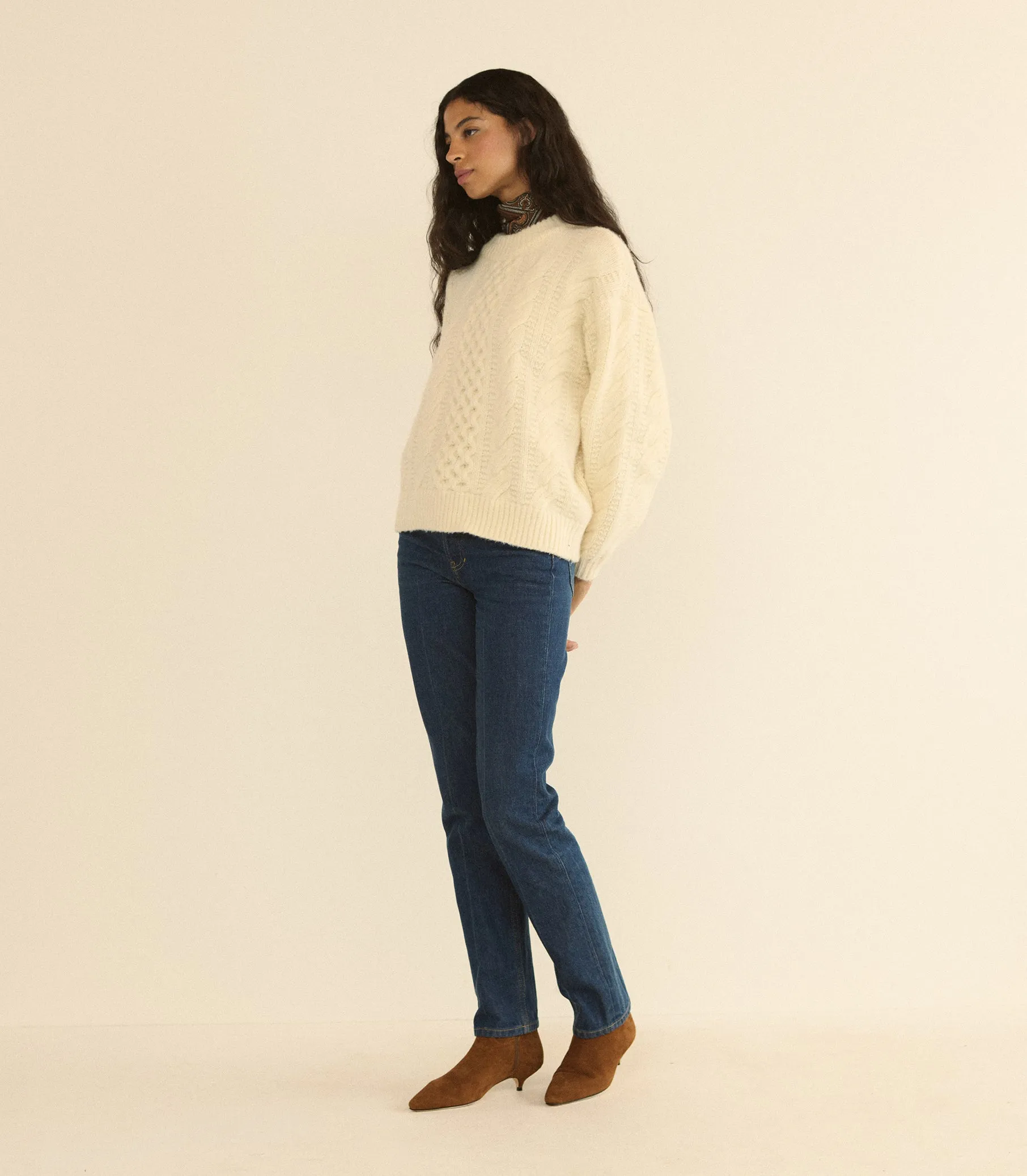 HALLSTATT SWEATER -- IVORY sold by Doen product image thumbnail 3