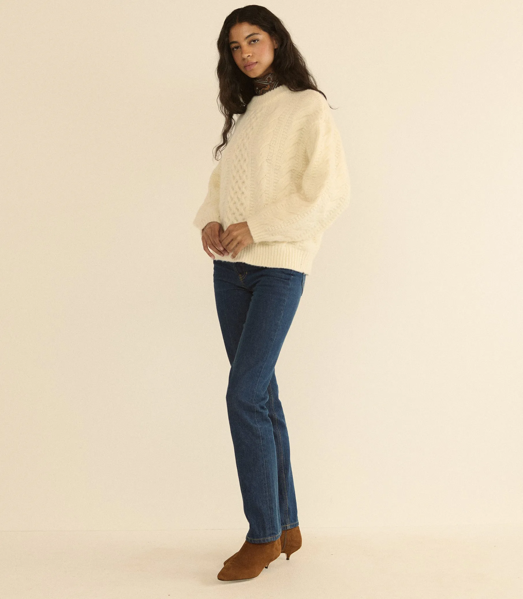 HALLSTATT SWEATER -- IVORY sold by Doen product image thumbnail 4