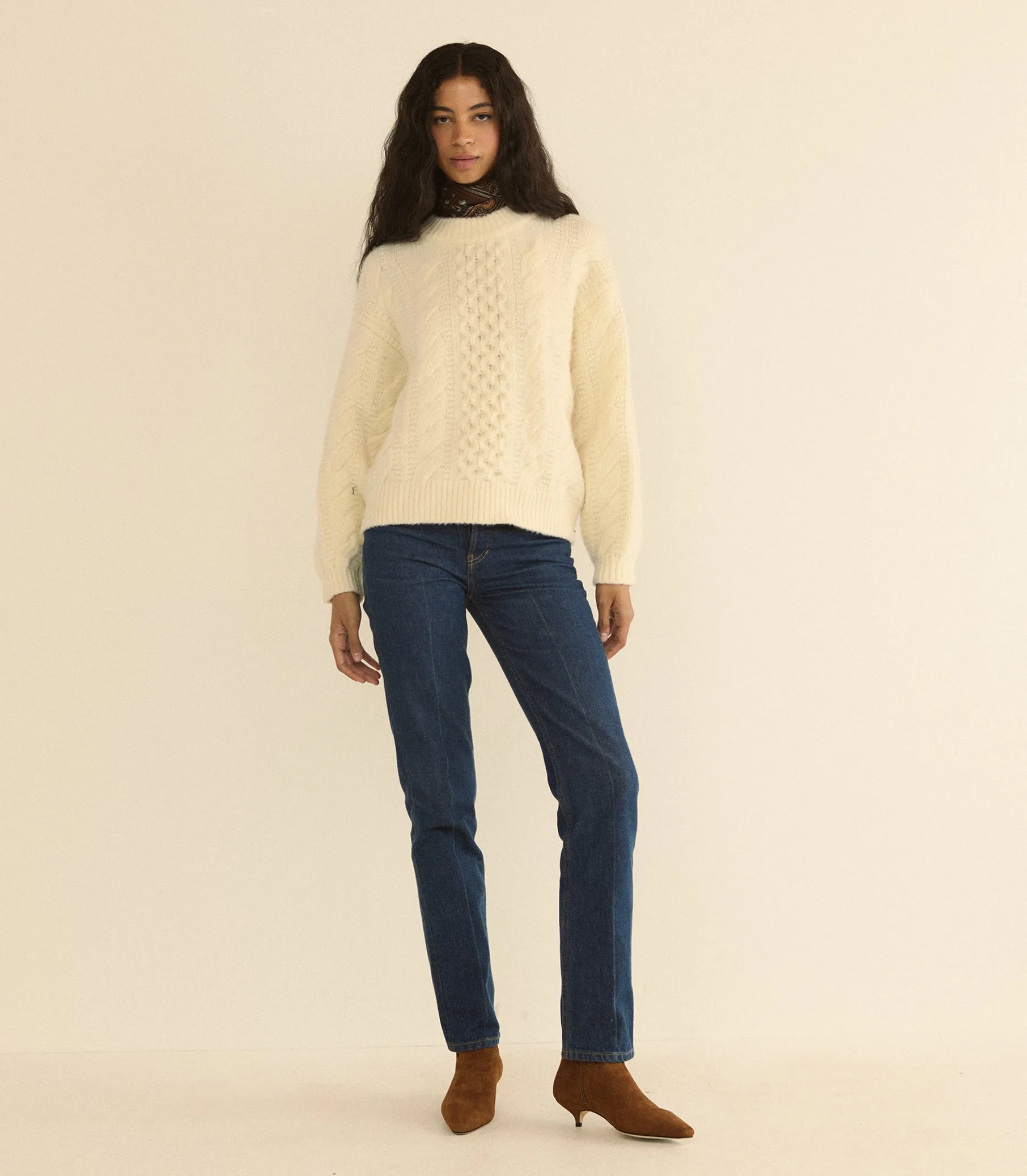 HALLSTATT SWEATER -- IVORY sold by Doen