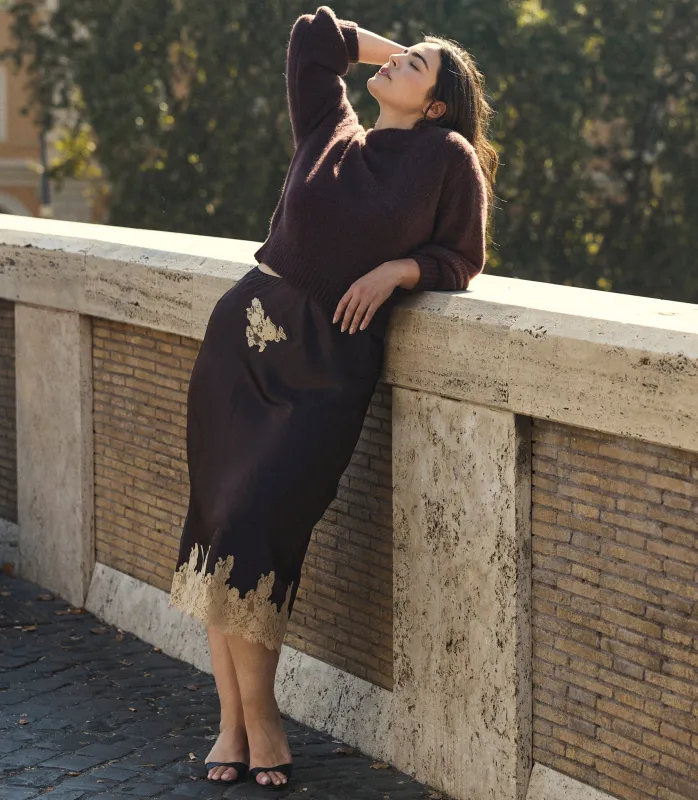 MAIRE SWEATER -- RED UMBER made by Doen