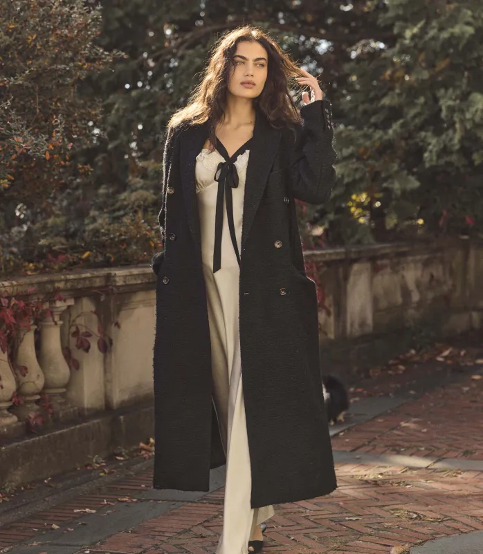 HMD -- WILHELMINA COAT -- BLACK made by Doen
