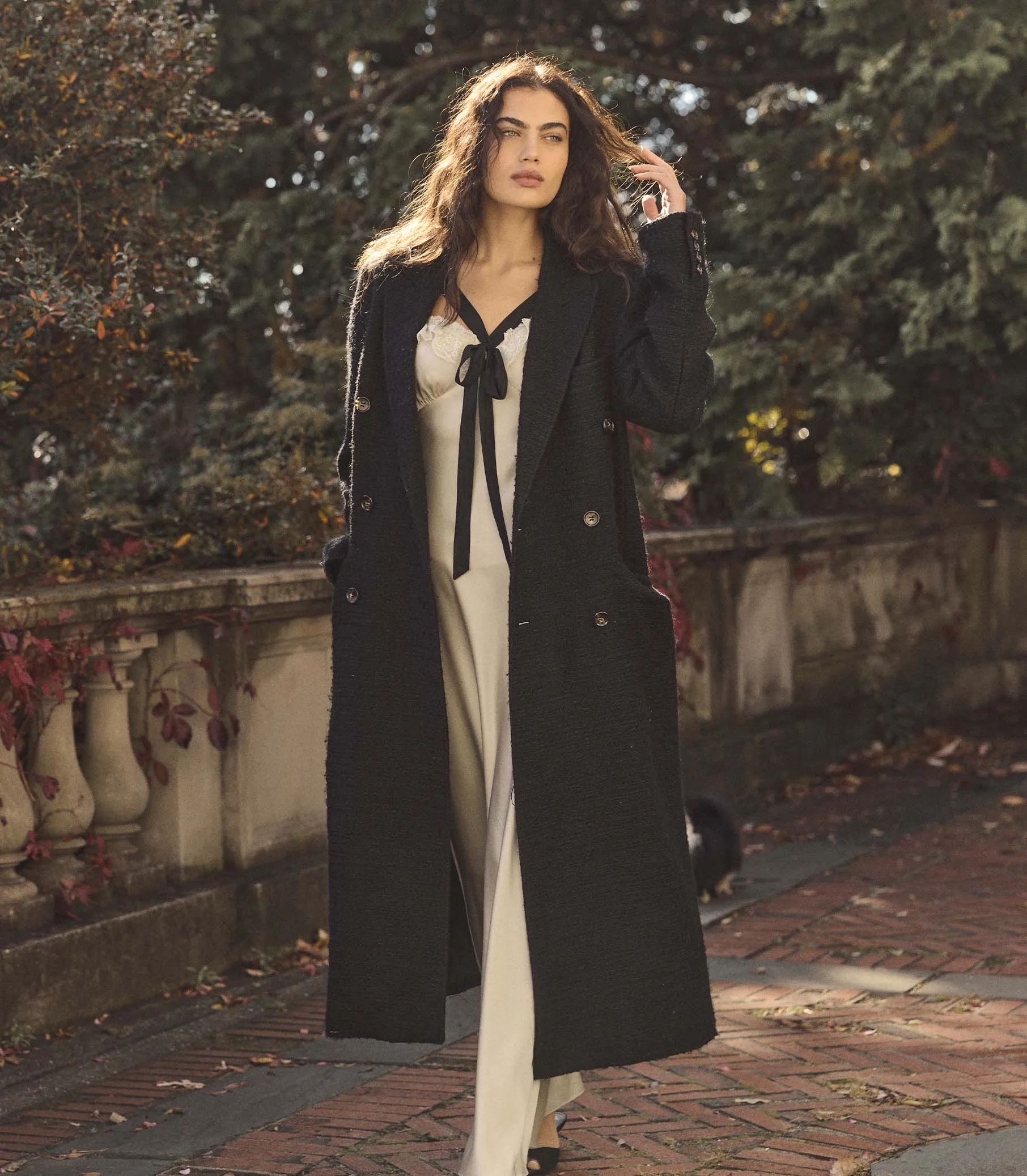 HMD -- WILHELMINA COAT -- BLACK sold by Doen