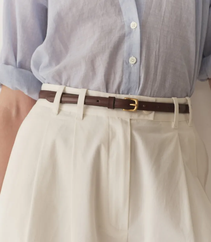 HMD -- ZAZA BELT -- CHOCOLATE NAPPA made by Doen