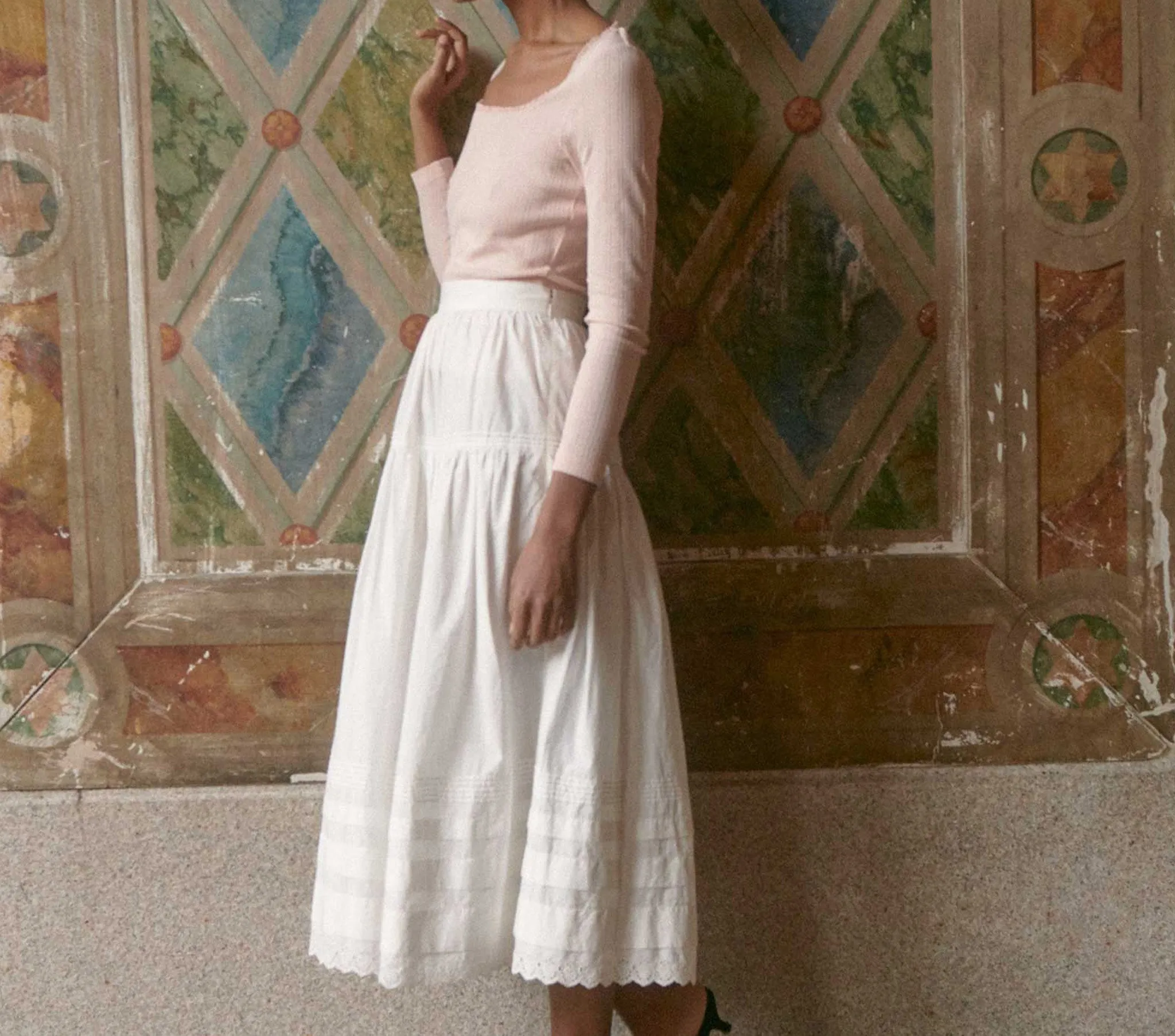 HMD -- ROMY TEE -- BLUSH sold by Doen product image thumbnail 2