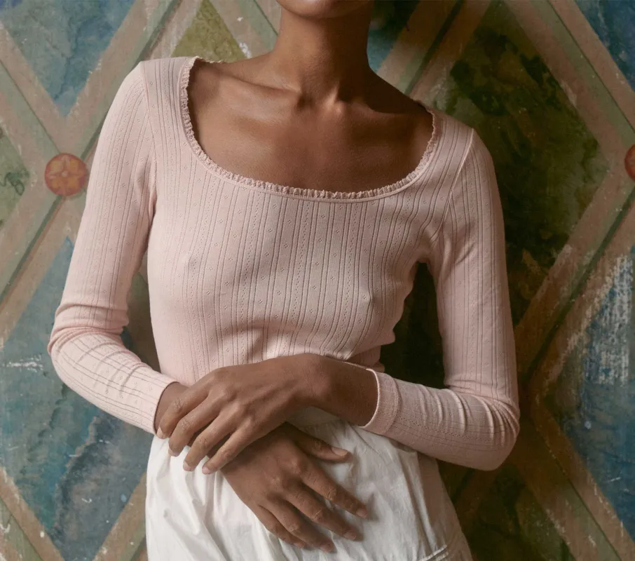 HMD -- ROMY TEE -- BLUSH made by Doen