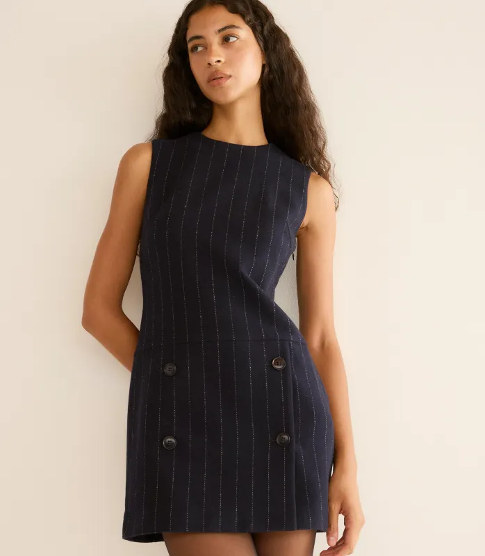 HMD -- POLLY DRESS -- MARIANNE PINSTRIPE made by Doen