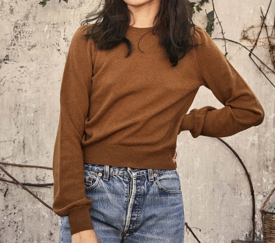 HMD -- OPHELIA SWEATER -- MUSTARD made by Doen