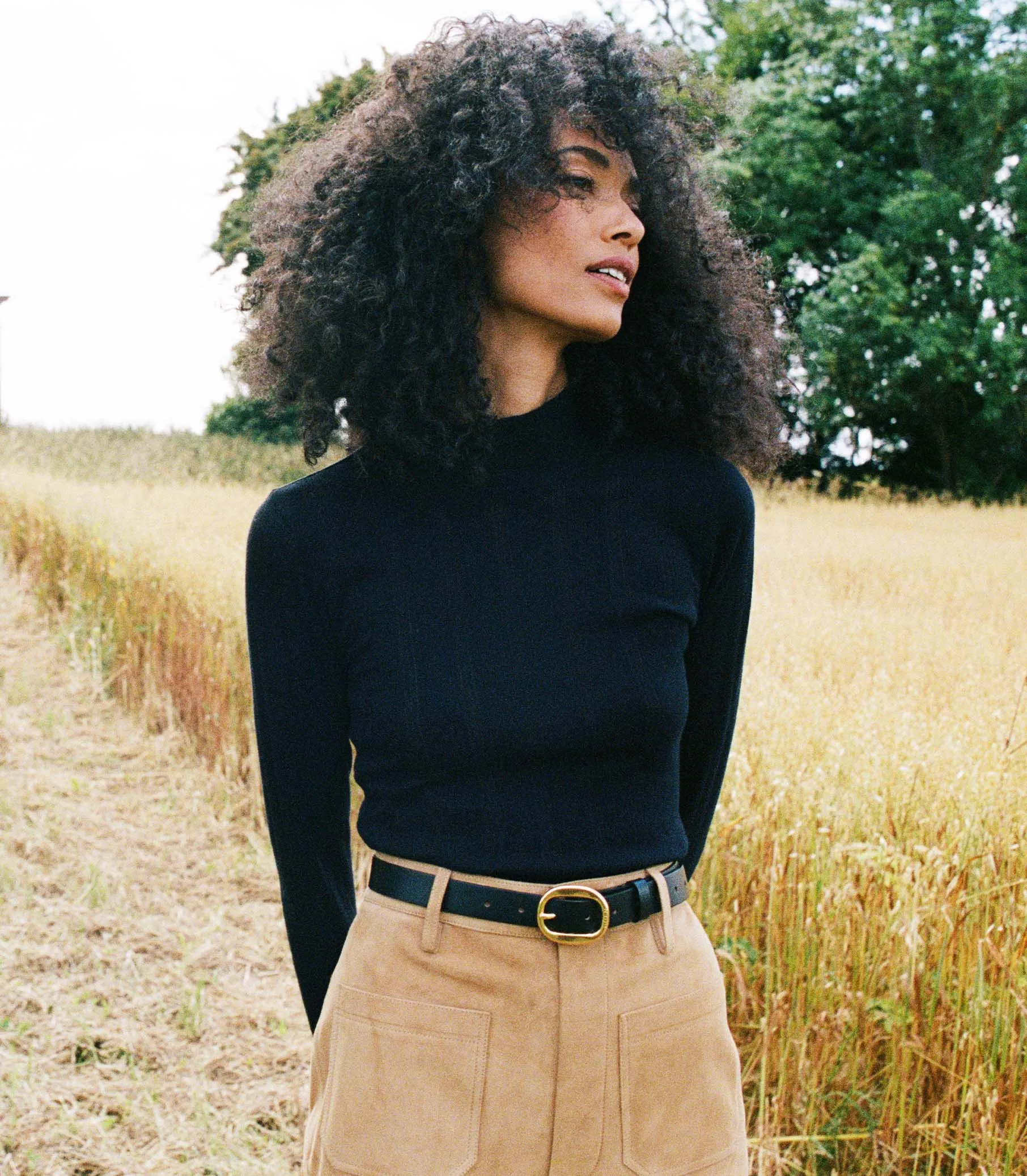 HMD -- NESSA TEE -- BLACK sold by Doen product image thumbnail 5