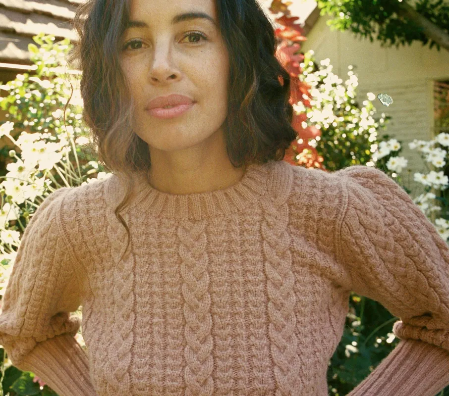 HMD -- MULBERRY SWEATER -- MAPLE made by Doen