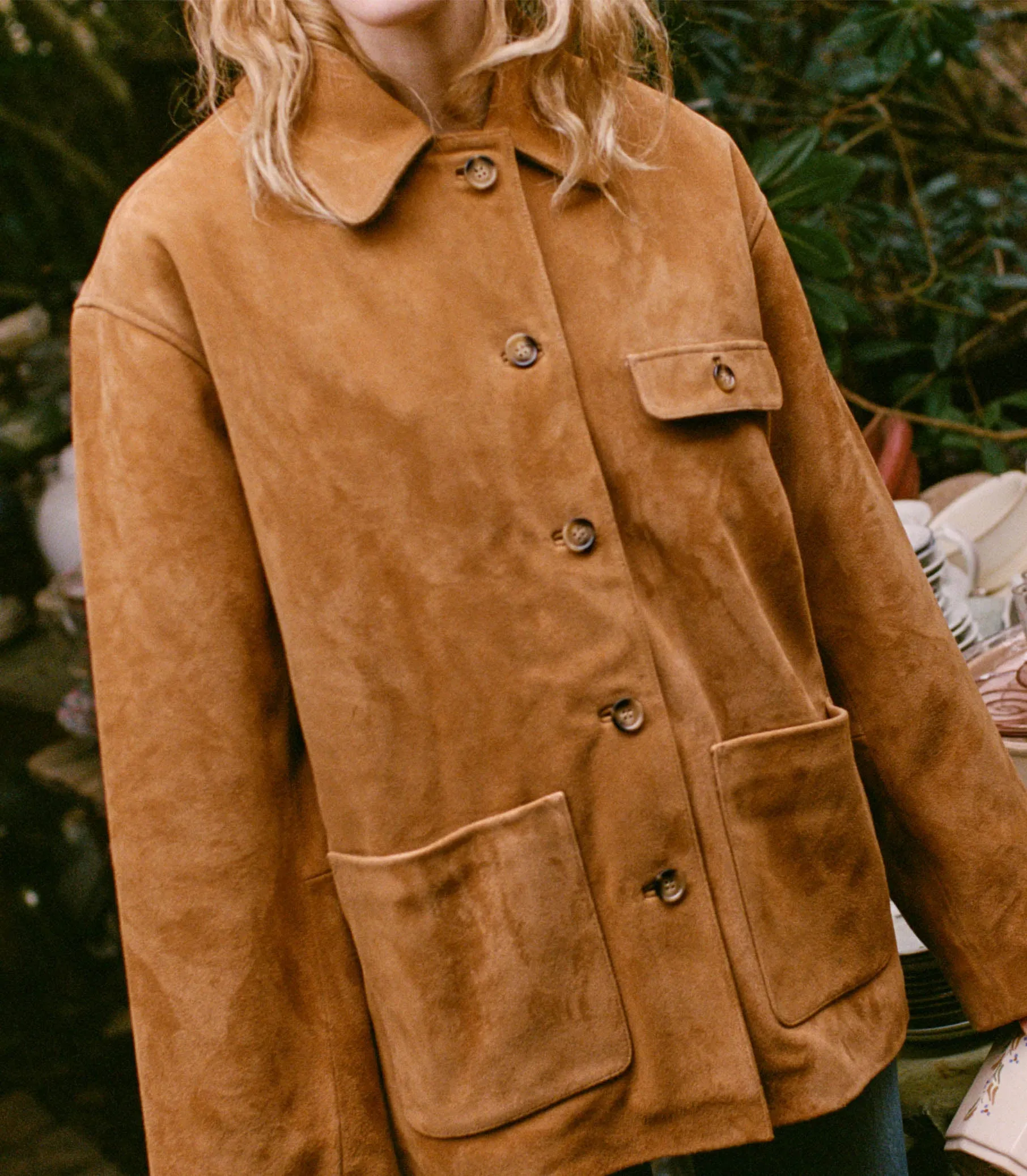 HMD -- NOLAN SUEDE JACKET -- WILD CHICORY sold by Doen product image thumbnail 3