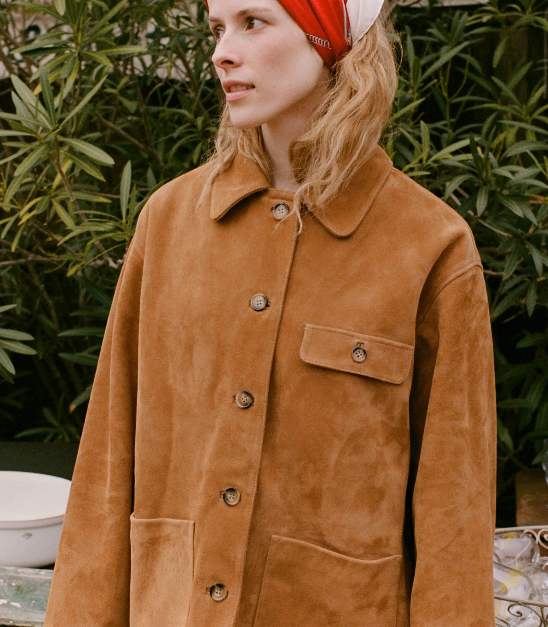 HMD -- NOLAN SUEDE JACKET -- WILD CHICORY sold by Doen product image thumbnail 2