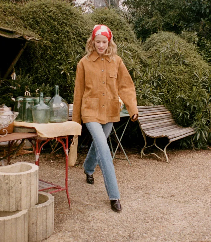 HMD -- NOLAN SUEDE JACKET -- WILD CHICORY made by Doen