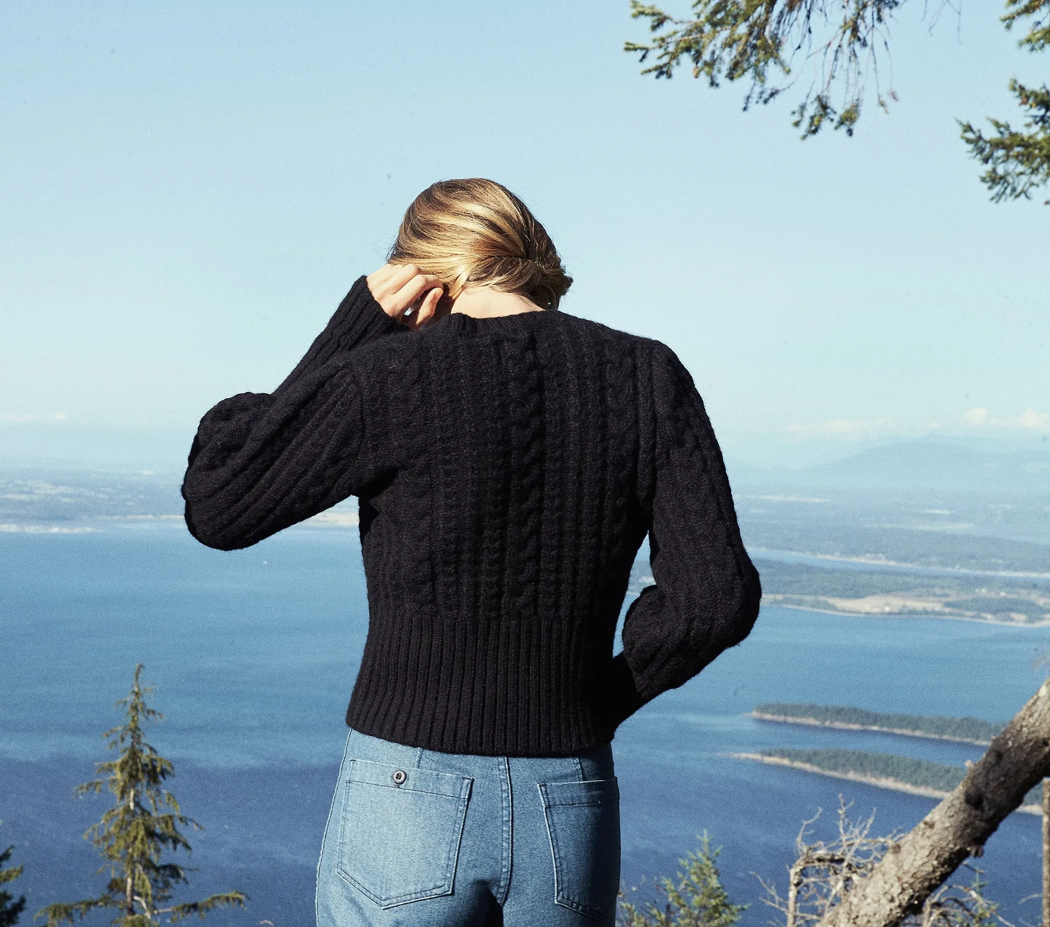 HMD -- MULBERRY SWEATER -- BLACK sold by Doen product image thumbnail 3