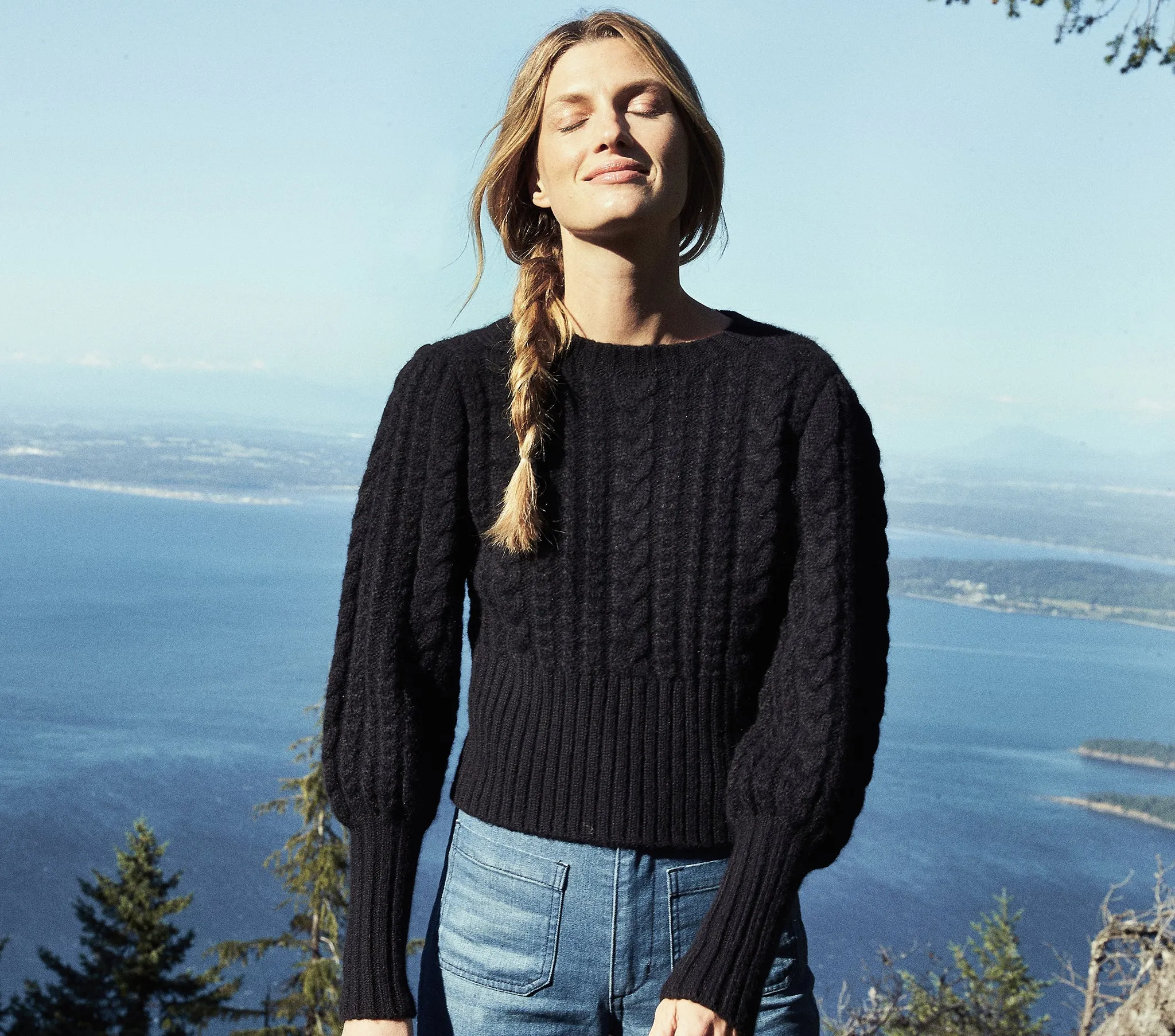 HMD -- MULBERRY SWEATER -- BLACK sold by Doen