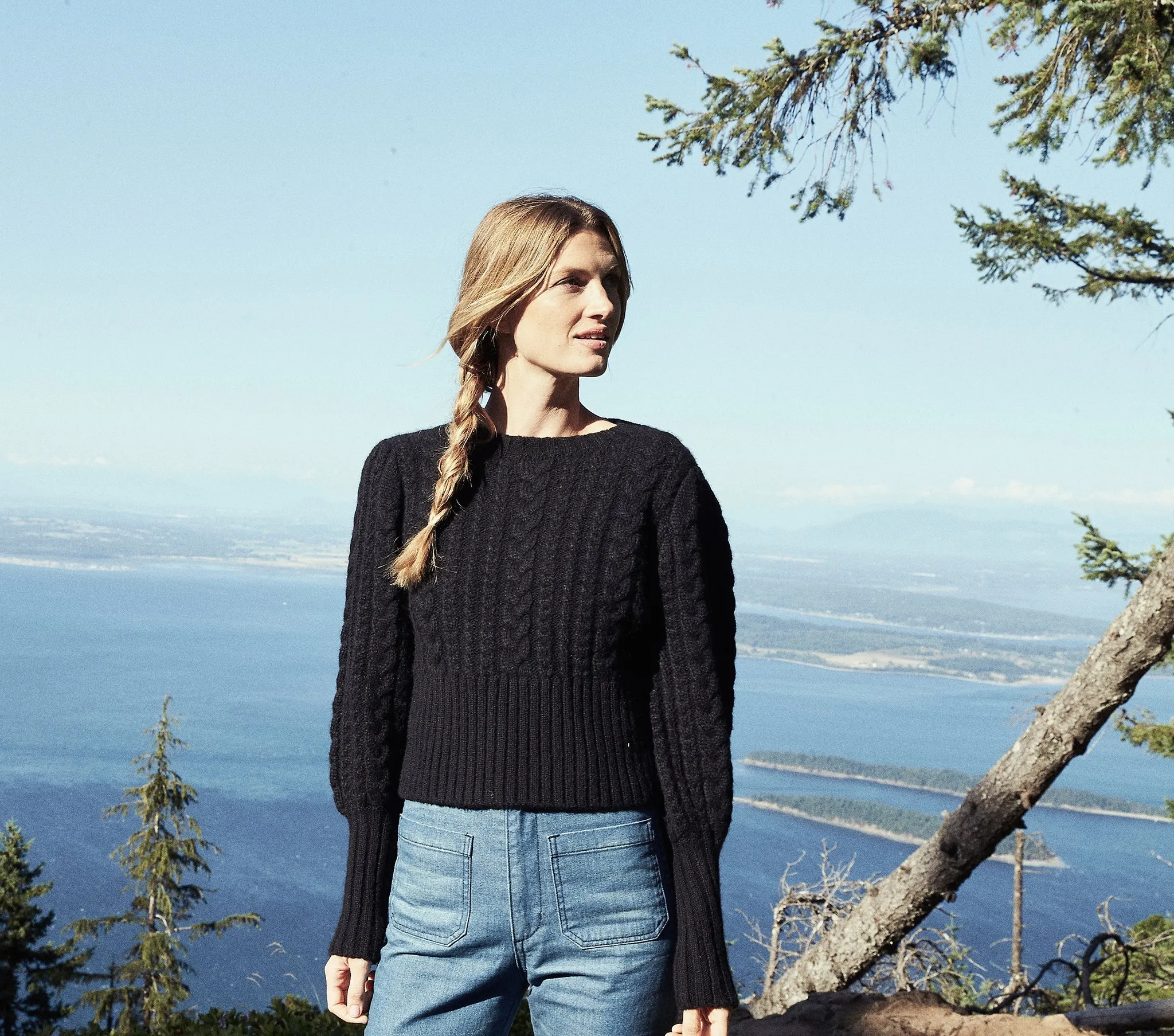 HMD -- MULBERRY SWEATER -- BLACK sold by Doen product image thumbnail 2