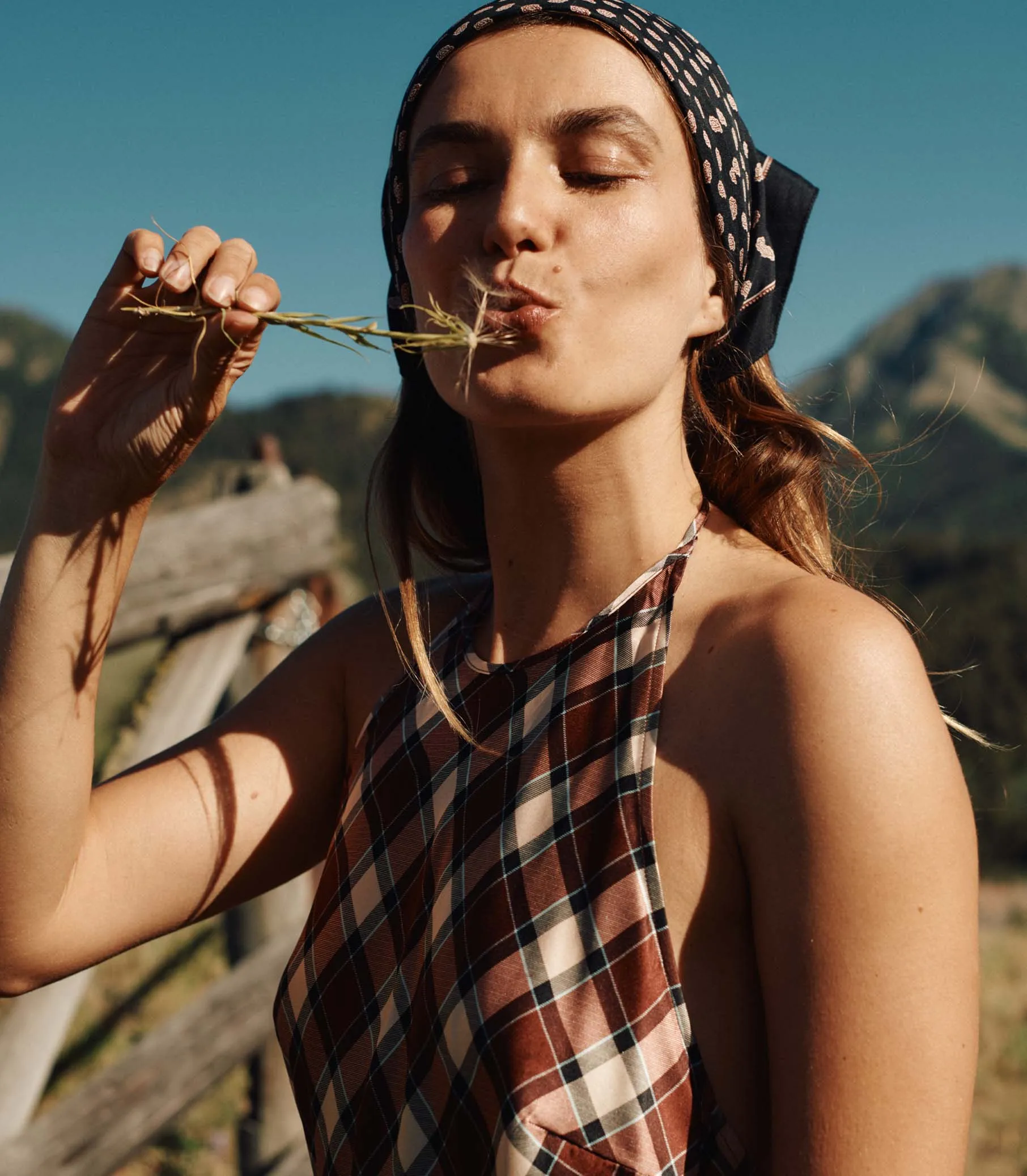 HMD -- MAXIME DRESS -- NORFOLK PLAID sold by Doen product image thumbnail 3