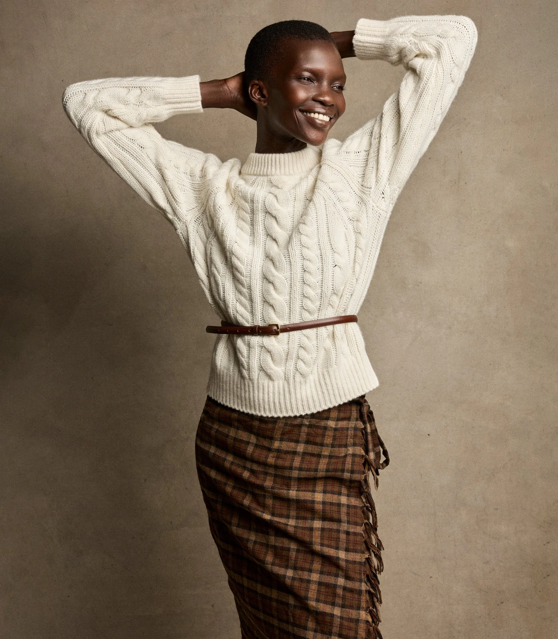 HMD -- MARLOWE CASHMERE SWEATER -- IVORY sold by Doen