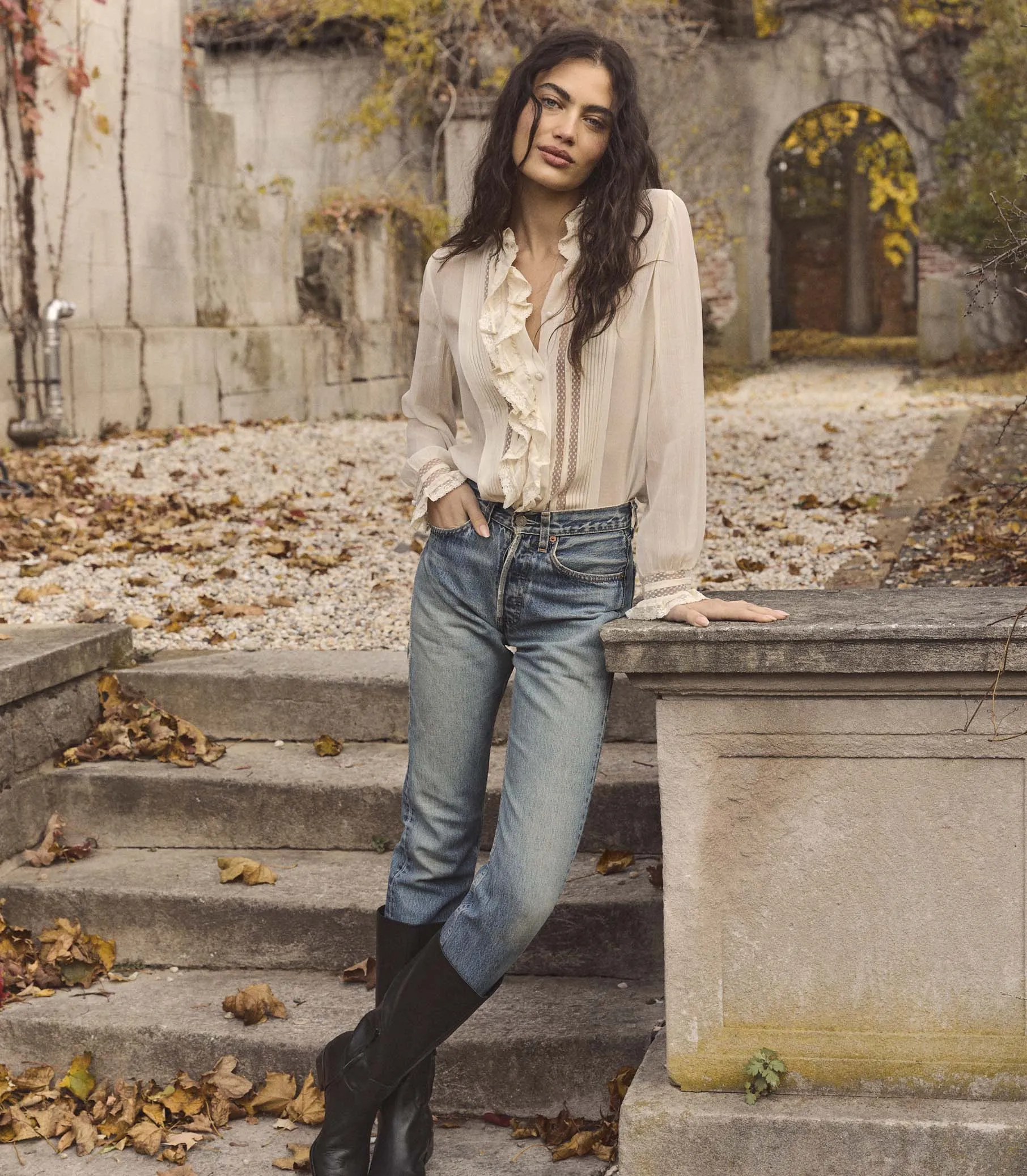 HMD -- MAGDELEINE TOP -- CANDLELIGHT sold by Doen product image thumbnail 4