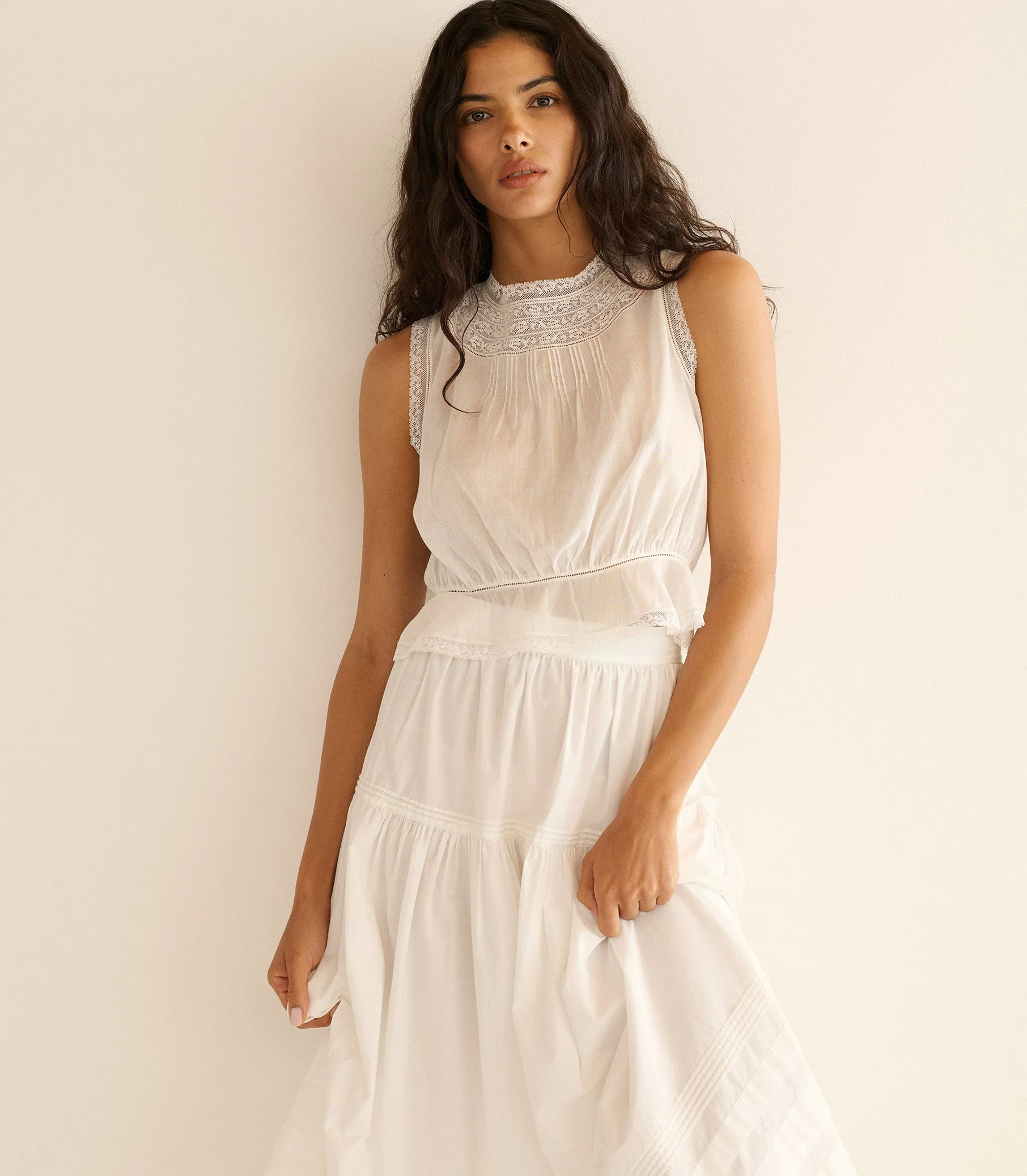 HMD -- LILIBET TOP -- SALT sold by Doen product image thumbnail 3