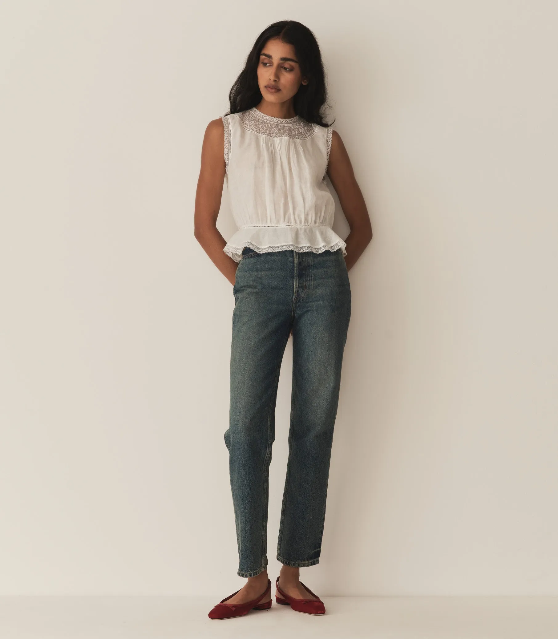 HMD -- LILIBET TOP -- SALT sold by Doen product image thumbnail 2