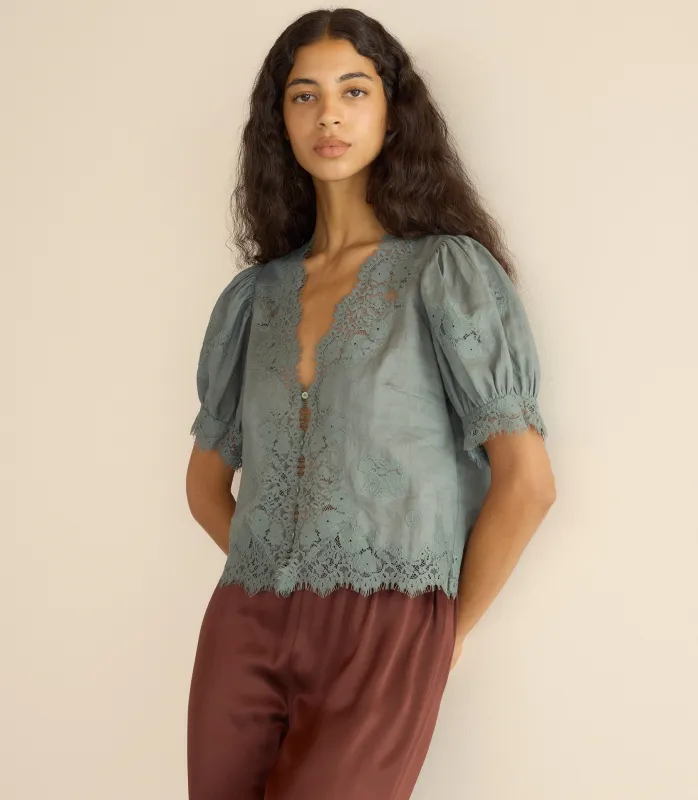 HMD -- IDELLA TOP -- LAGOON made by Doen