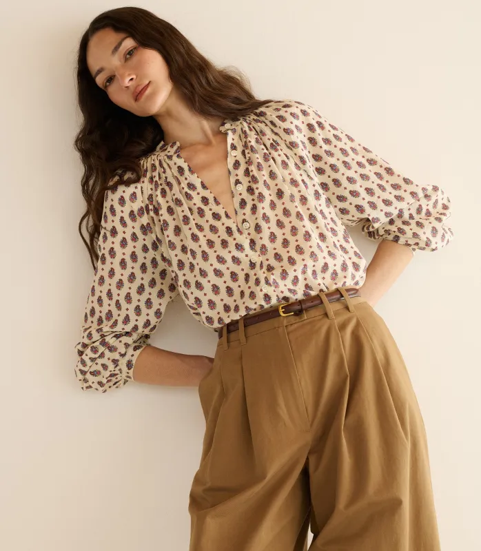 HMD -- JULIENNE TOP -- PROVENCAL PAISLEY made by Doen