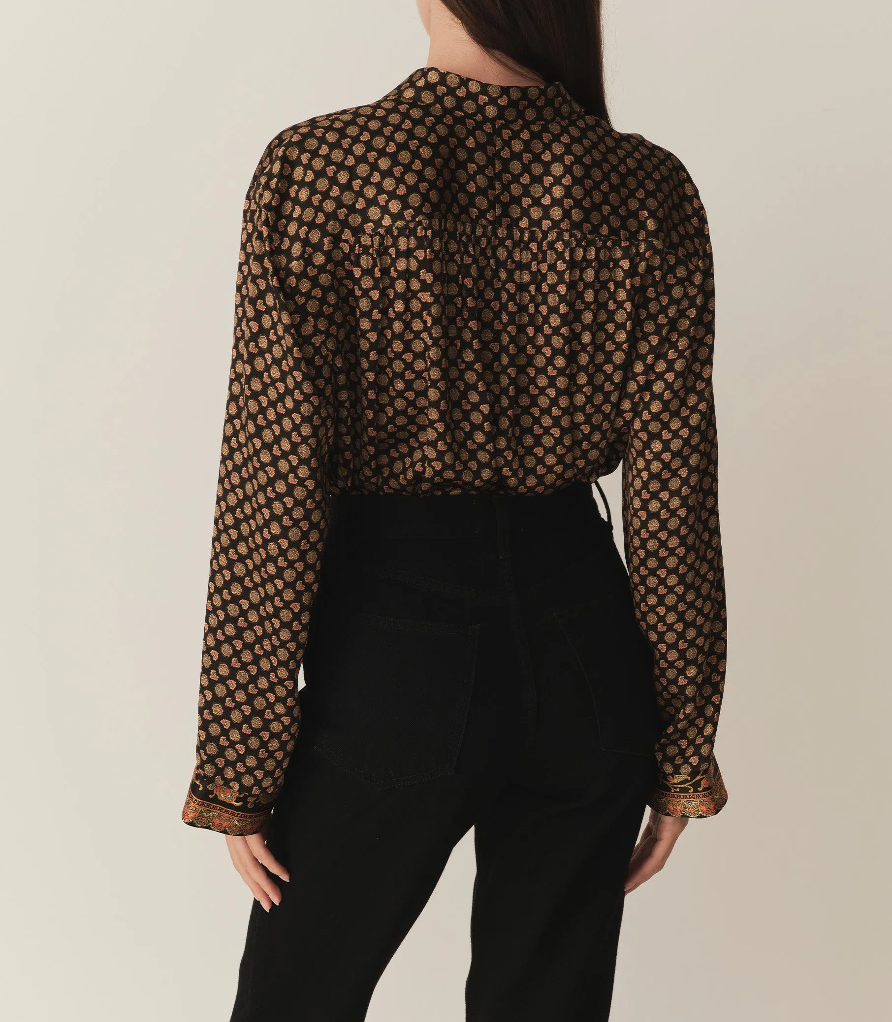 HMD -- HILLA TOP -- BEAUVOIR PAISLEY sold by Doen product image thumbnail 3