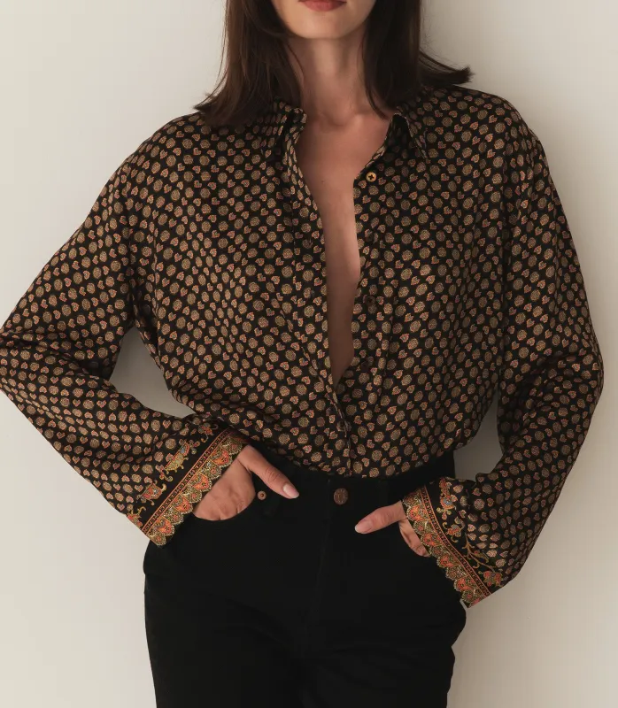 HMD -- HILLA TOP -- BEAUVOIR PAISLEY made by Doen