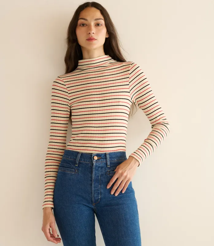 HMD -- GINEVRA TEE -- RIVIERA STRIPE made by Doen