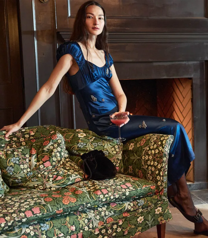 HMD -- GWENDOLYN DRESS -- DEEP SAPPHIRE made by Doen