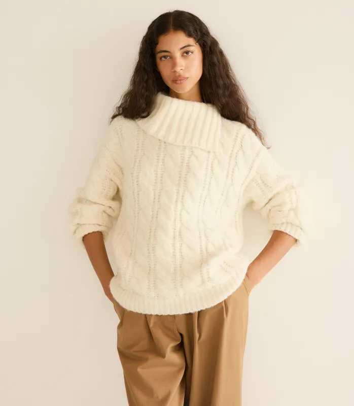 HMD -- HALIA SWEATER -- IVORY made by Doen