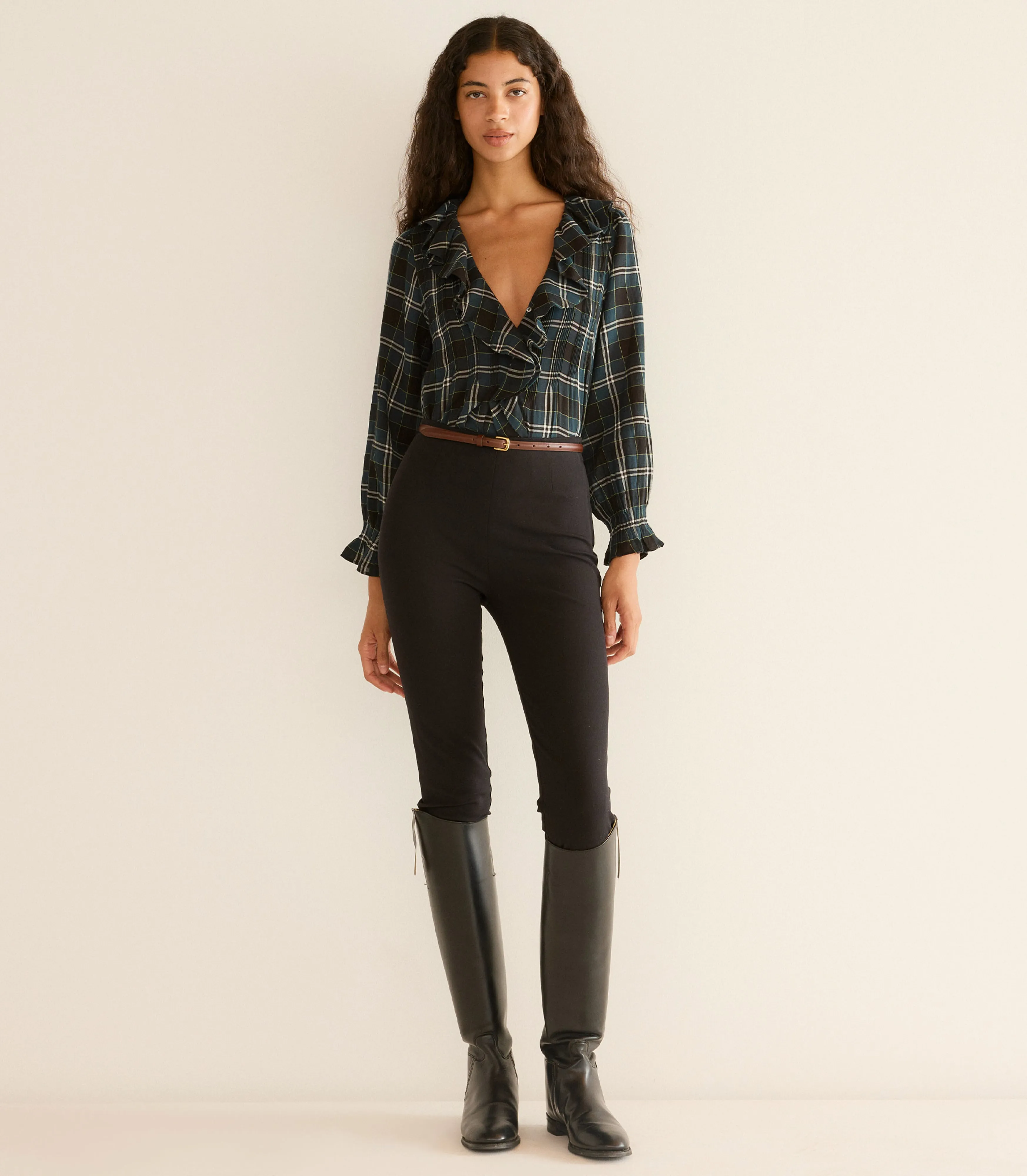 HMD -- HARDY TOP -- AMBLE PLAID sold by Doen product image thumbnail 2