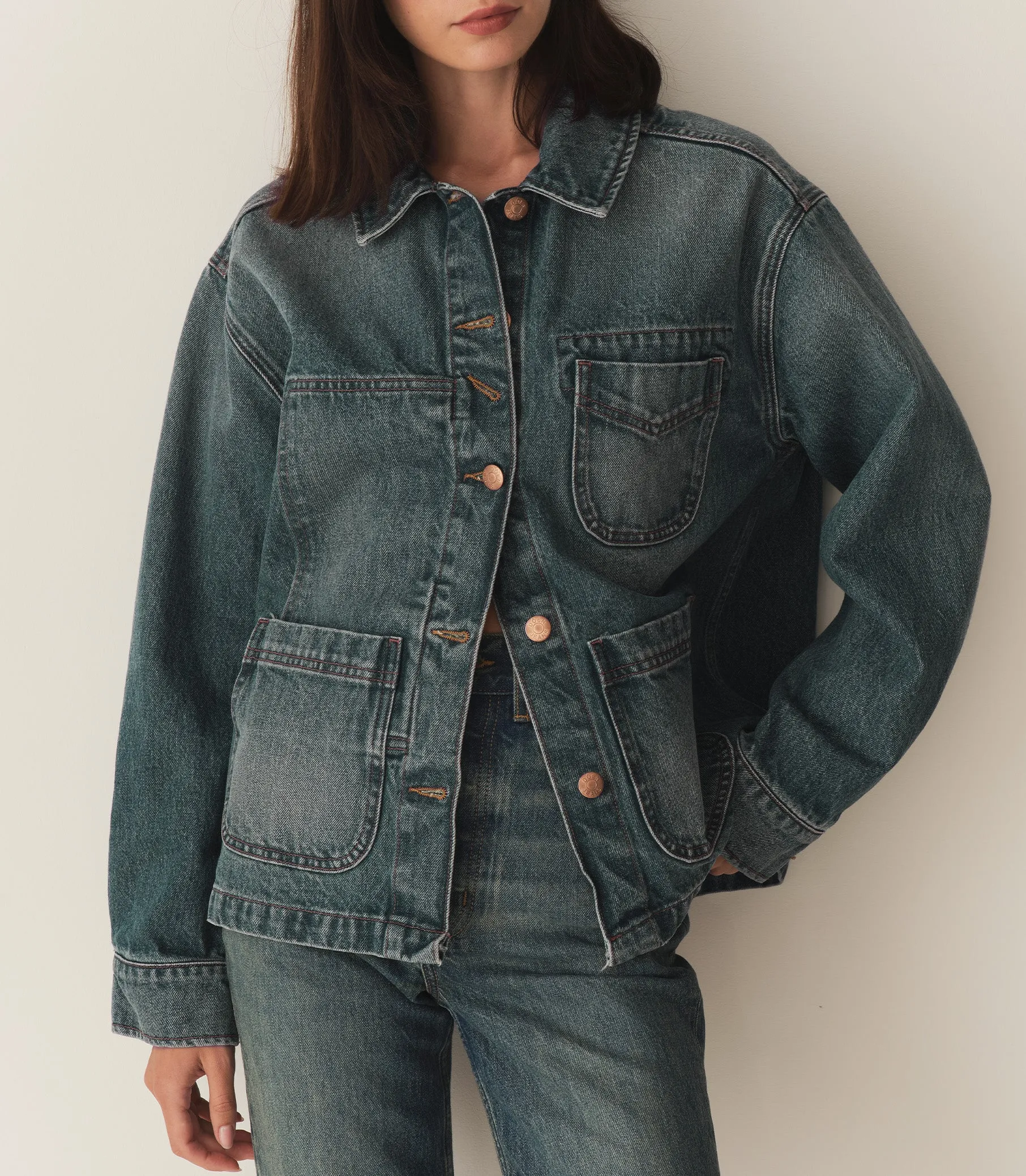 HMD -- GAELLE JACKET -- ALBI WASH sold by Doen