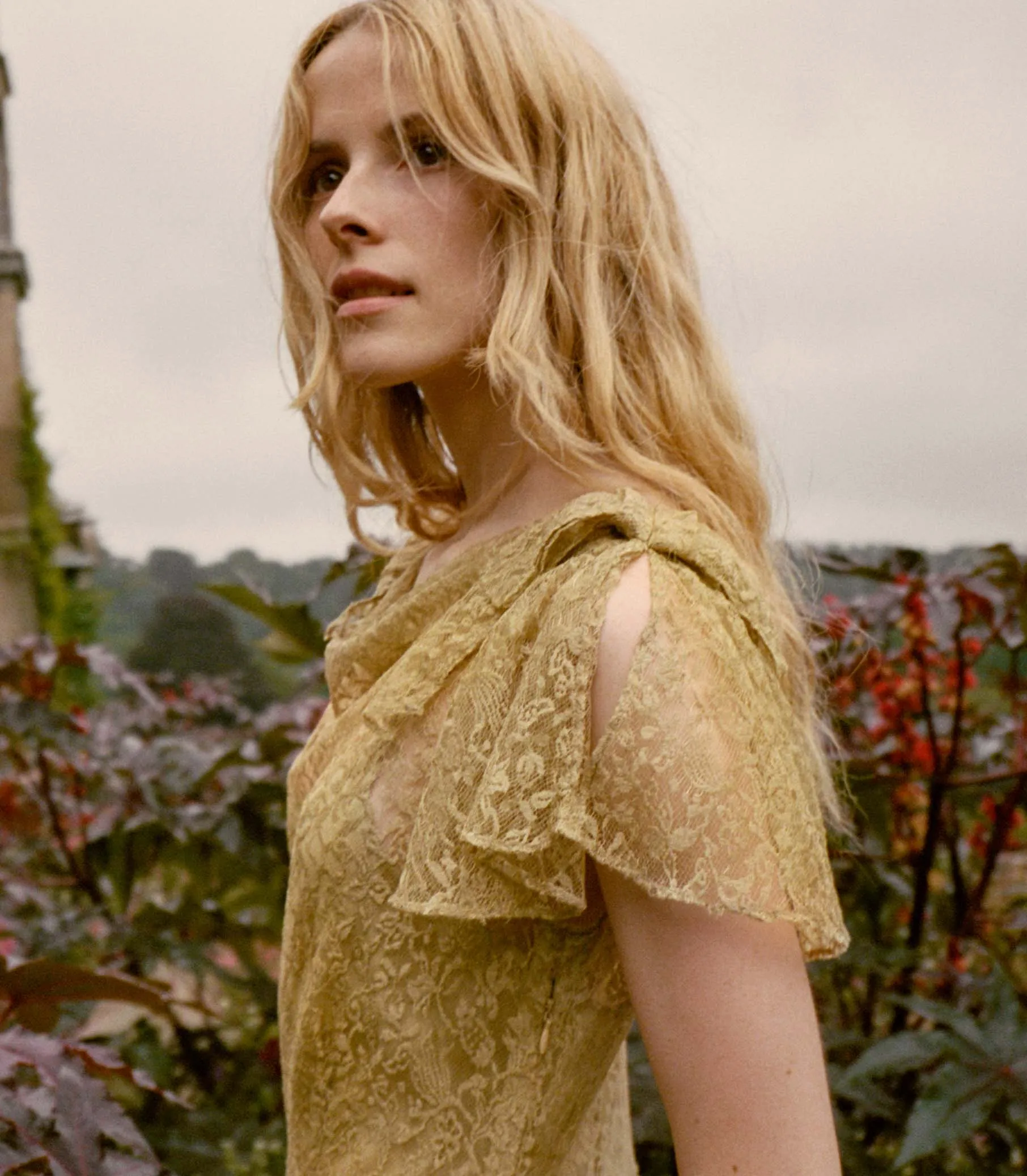 HMD -- GARBO DRESS -- BURNISHED GOLD LACE sold by Doen product image thumbnail 3