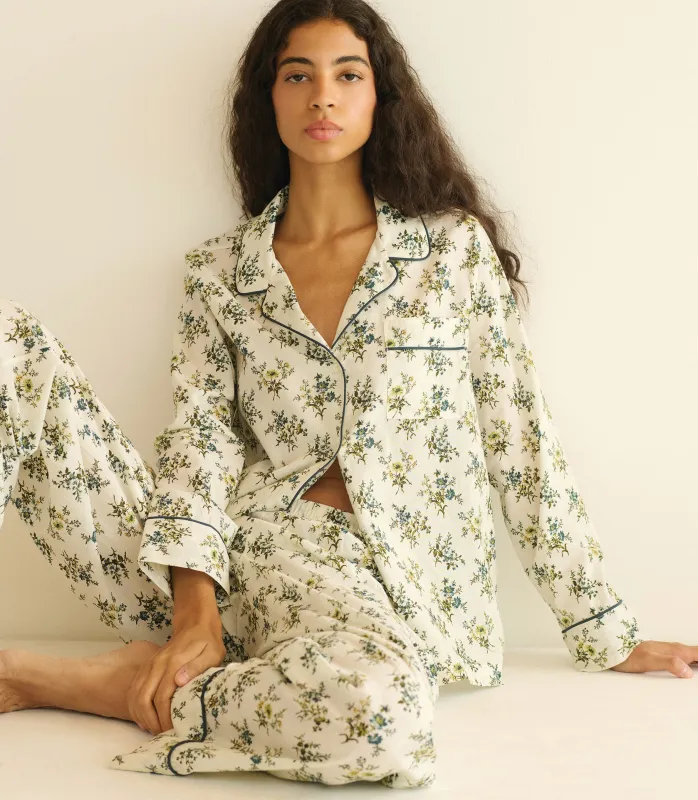 HMD -- ESMA PAJAMA -- CREME FLEUR DU PALAIS made by Doen