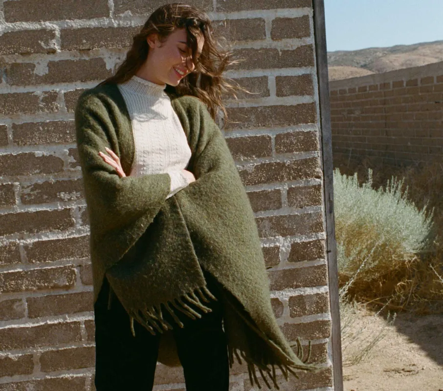 HMD -- EMBER WRAP -- DUSTY OLIVE made by Doen
