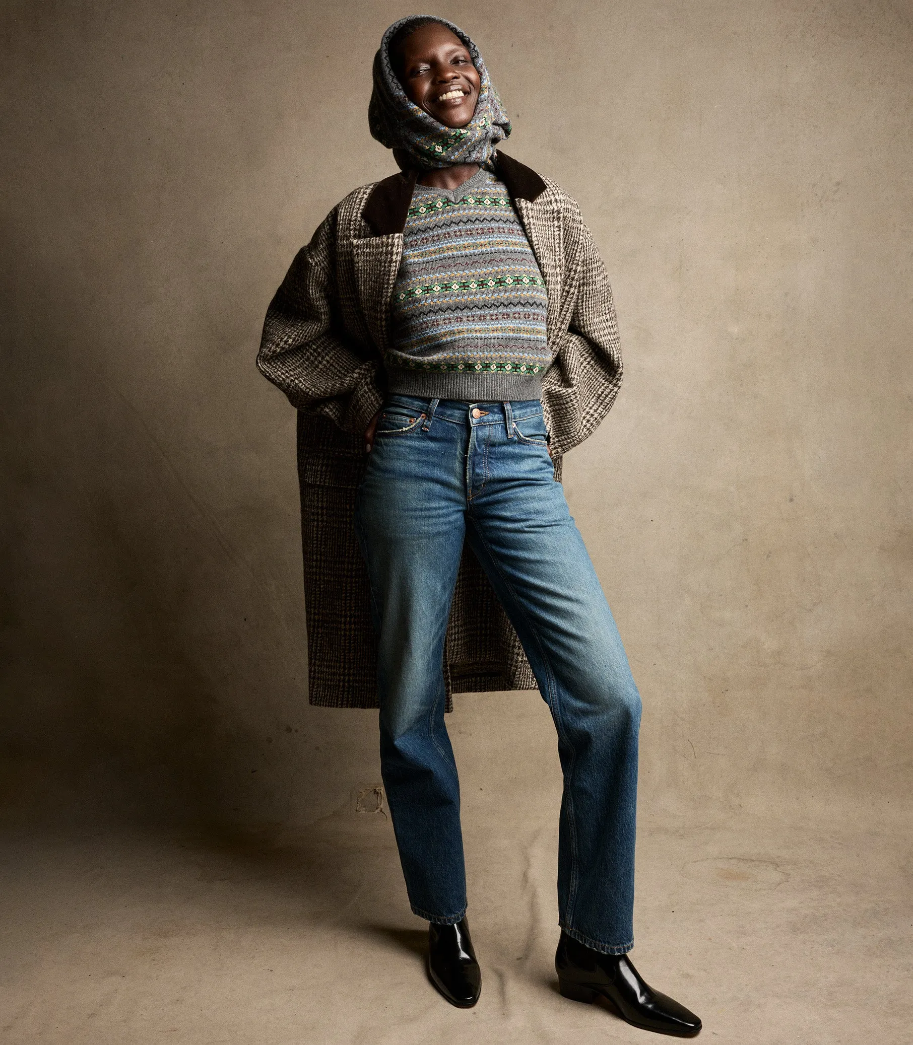 HMD -- DOVER COAT -- LASCELLE HOUNDSTOOTH CHECK sold by Doen product image thumbnail 5