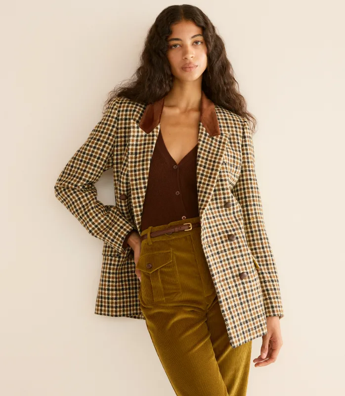 HMD -- DUCCIO BLAZER -- ELLSWORTH HOUNDSTOOTH made by Doen