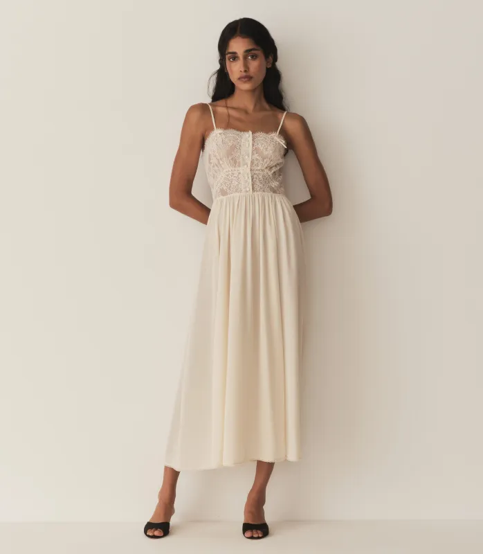 HMD -- CORINNE DRESS -- MOTHER OF PEARL made by Doen