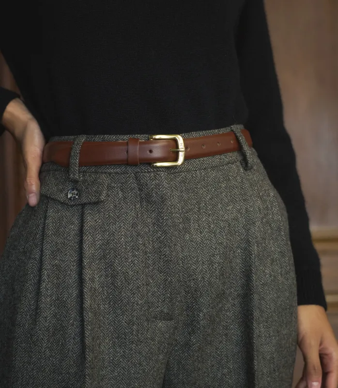 HMD -- COLT BELT -- MARRONE BOX CALF made by Doen