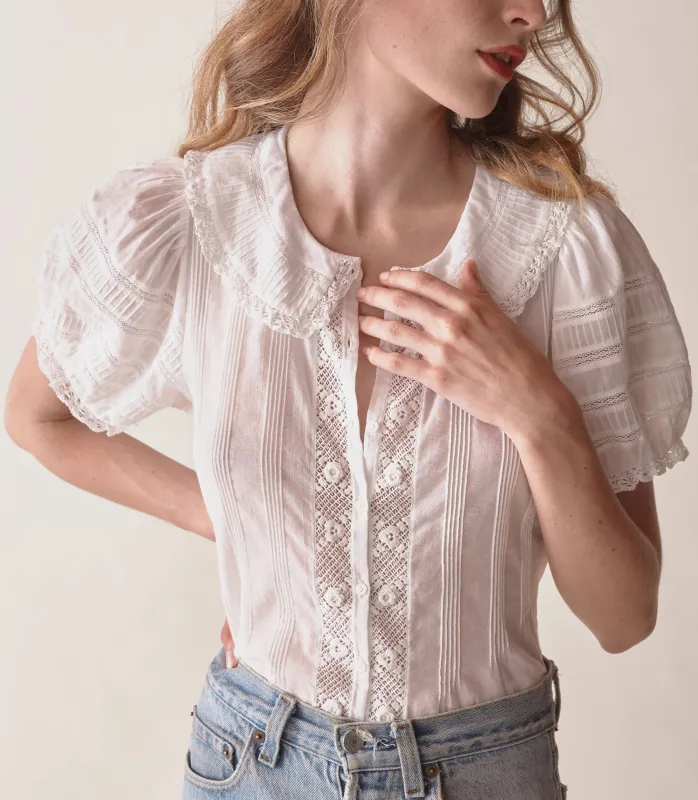 HMD -- BERNADINE TOP -- SALT made by Doen