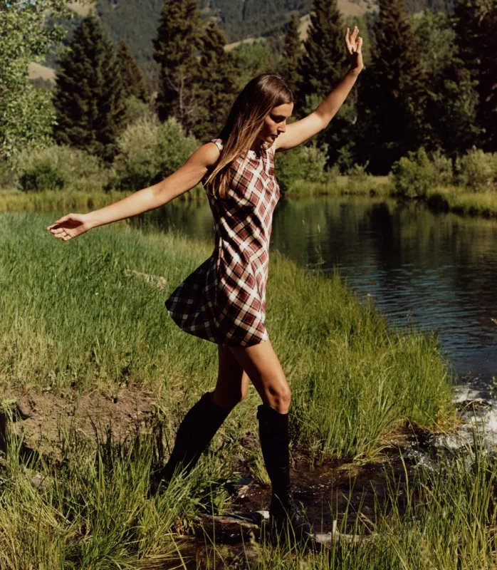 HMD -- ALAMERE DRESS -- NORFOLK PLAID made by Doen