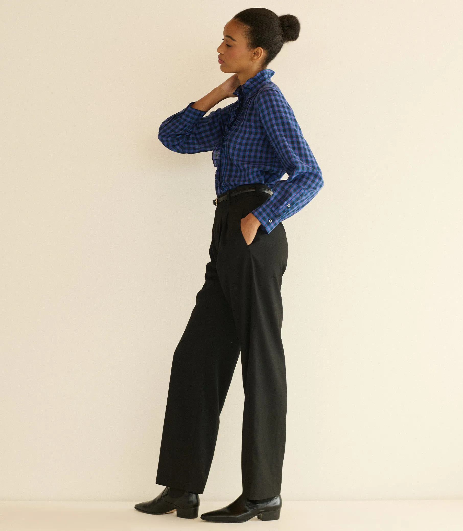 HMD -- BARRETT TOP -- CHAMONIX PLAID sold by Doen product image thumbnail 5
