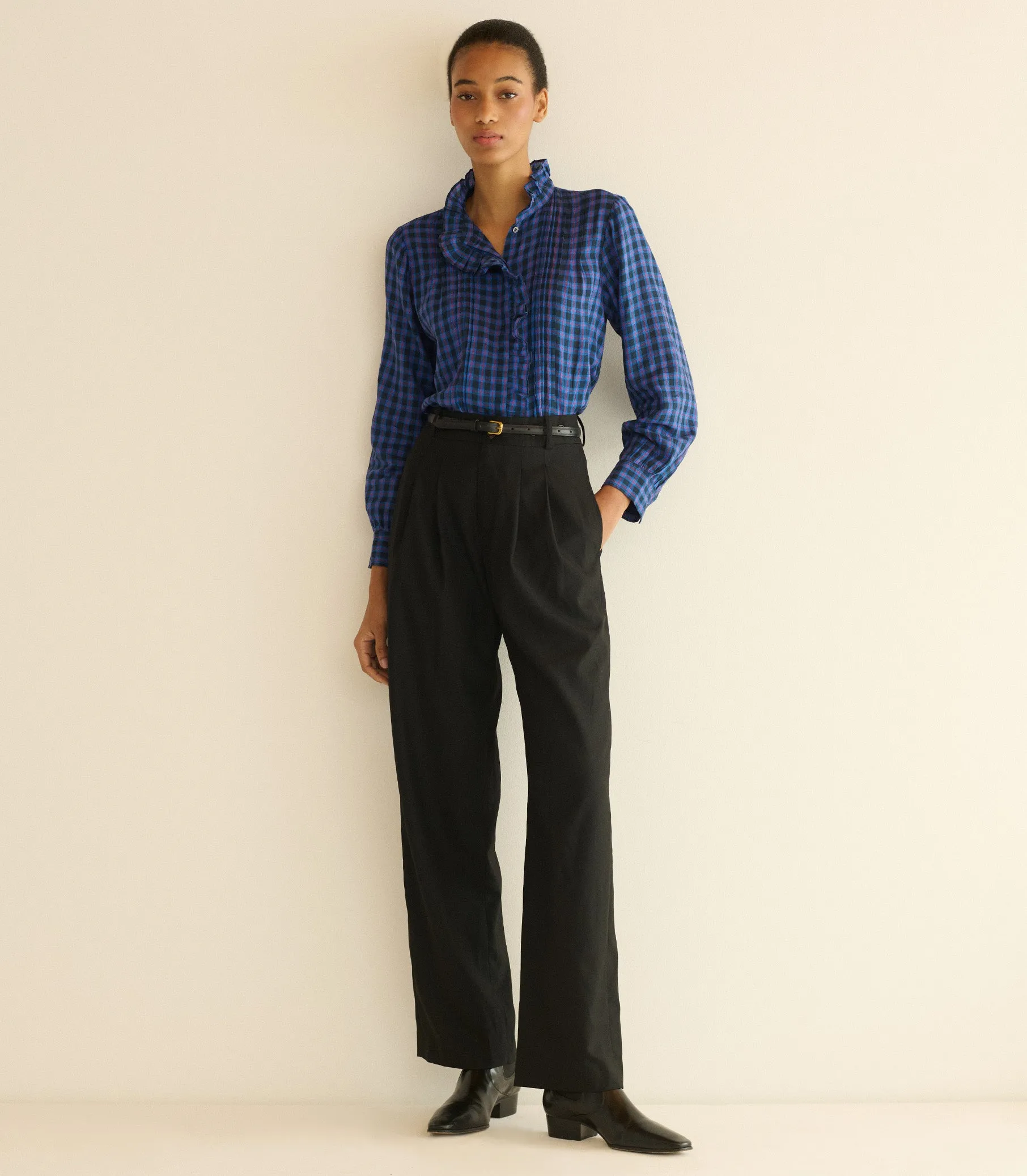 HMD -- BARRETT TOP -- CHAMONIX PLAID sold by Doen product image thumbnail 2