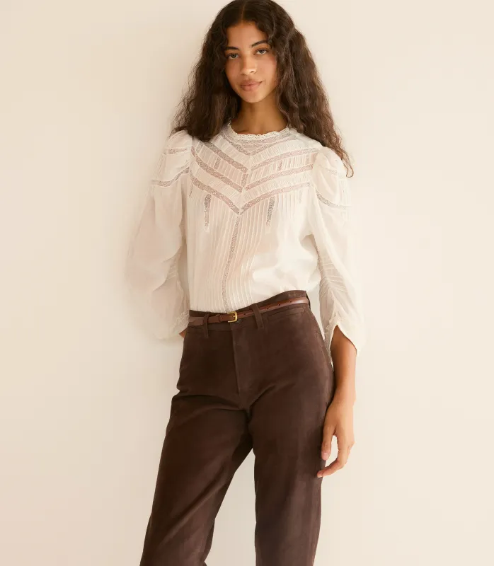 HMD -- ADELPHINE TOP -- SALT made by Doen