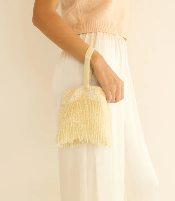 HMD -- BALFOUR BEADED BAG -- CHAMPAGNE made by Doen