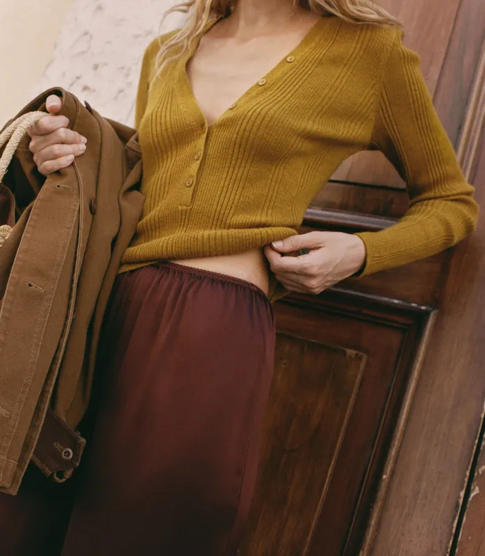 HMD -- ALBANIE TOP -- YELLOW THISTLE made by Doen