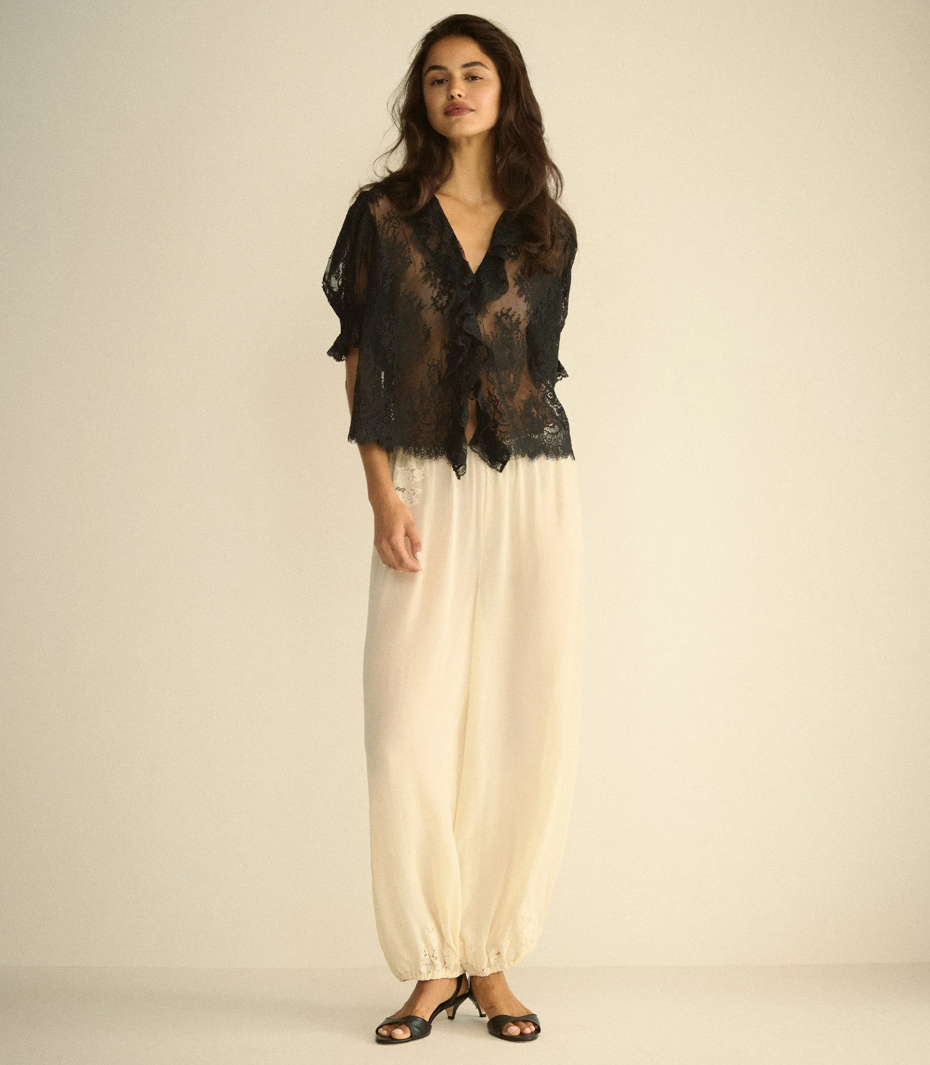 HENRI LACE TOP -- BLACK sold by Doen product image thumbnail 2