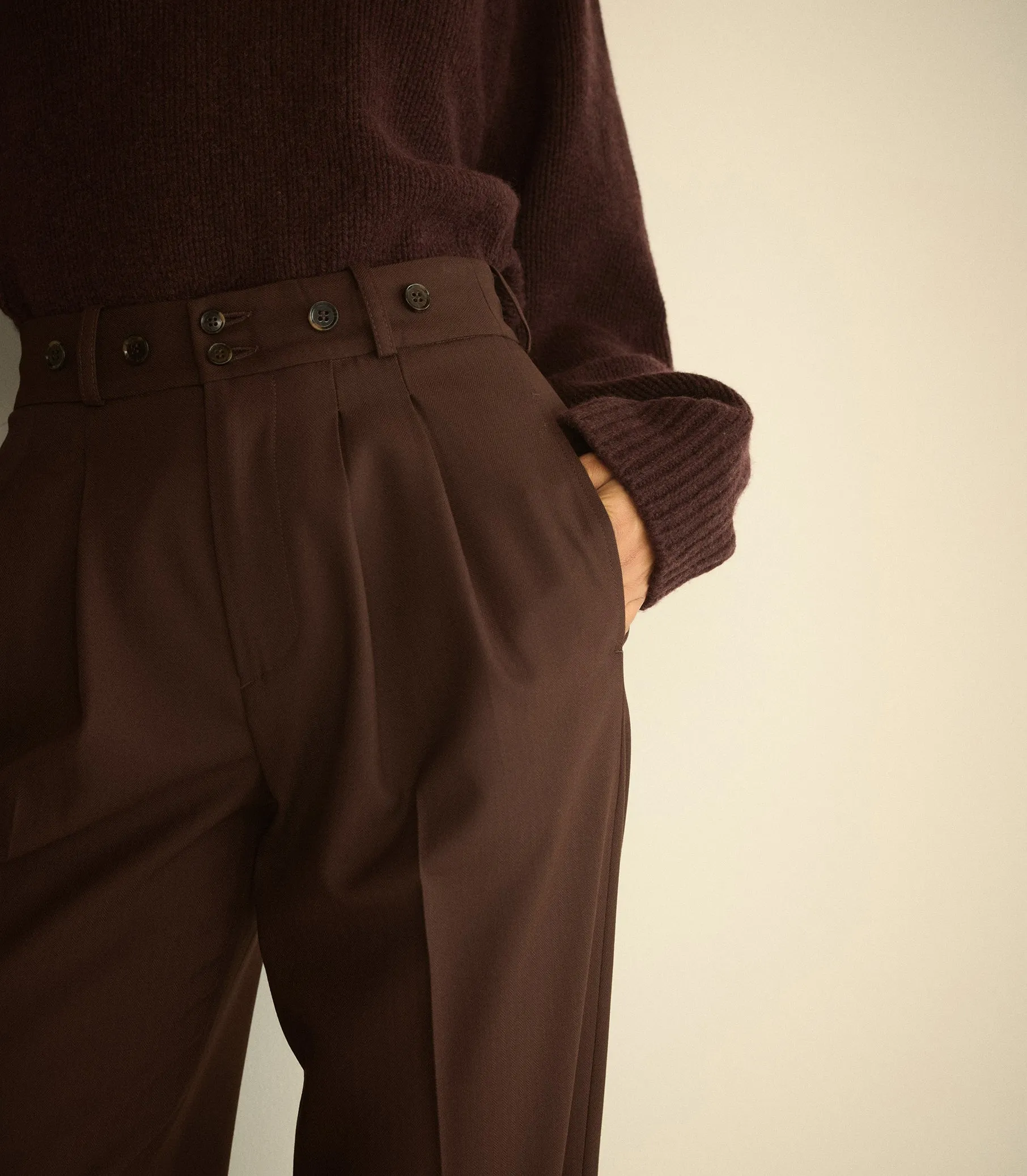 OLIVIA PANT -- CLOVE sold by Doen product image thumbnail 4